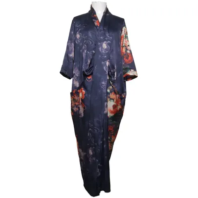Kaftan (Blue, Multicolored) from Buykud Polyester