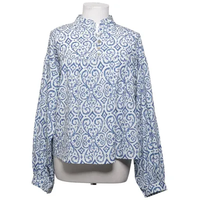 Blouse (Blue, White) from Meet x Tiger Elastane, Polyester