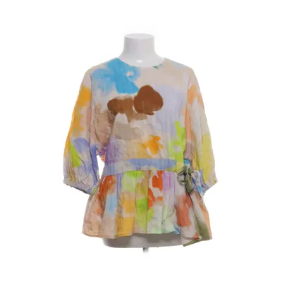 Peplum top (Meerkleurig) van Stine Goya Viscose, Linnen