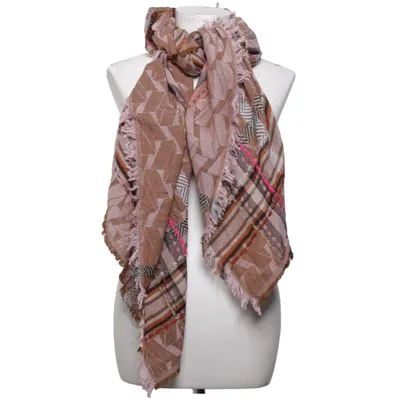 Scarf (Brown, Pink, Multicolored) from Codello Acrylic, Cotton, Wool