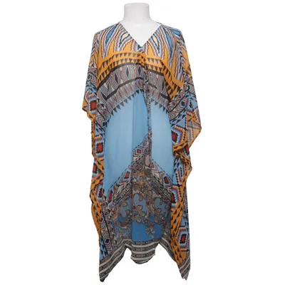 Kaftan (Blue, Yellow, Multicolored) from Patrons of Peace Polyester