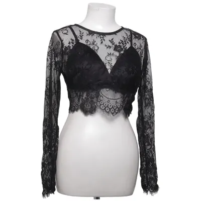 Crop top (Zwart) van Lucy Wang Polyamide