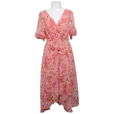 Robe portefeuille (Rose, Rouge, Multicolore) de DKNY Polyester