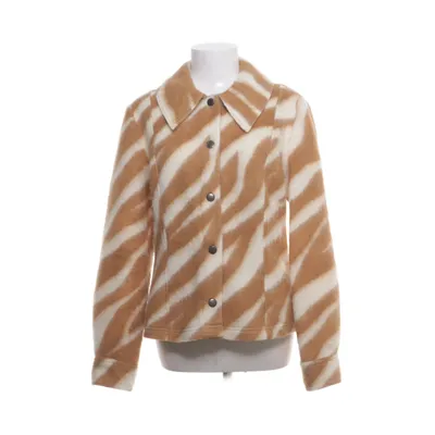Skjortejakke (Brun, Beige) fra Gestuz Uld, Polyester