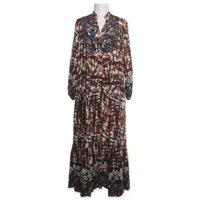 Maxi dress (Brown, Multicolored) from Made in italy Viscose