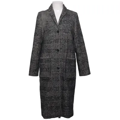 Frakke (Sort, Hvid) fra Cooperative Akryl, Polyamid, Polyester, Uld