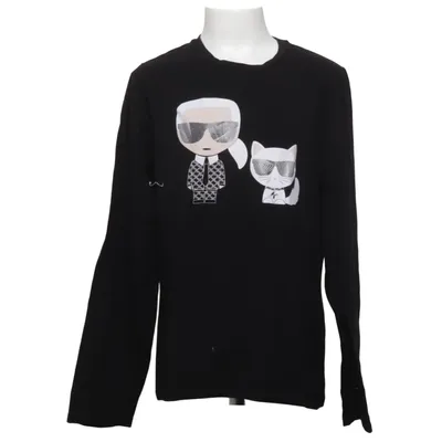 Sweatshirt (Sort) fra Karl Lagerfeld Kids Bomuld, Elastan, Modal
