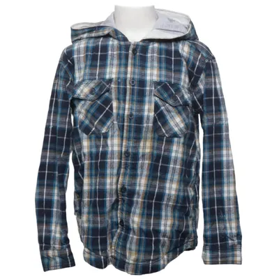 Hoodie (Blue, White, Brown) from Kids by Lindex Cotton