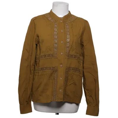 Blouse (Marron) de Sézane Coton, Polyester