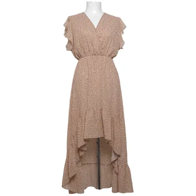 Dress (Brown) from Papillonne Elastane, Polyester