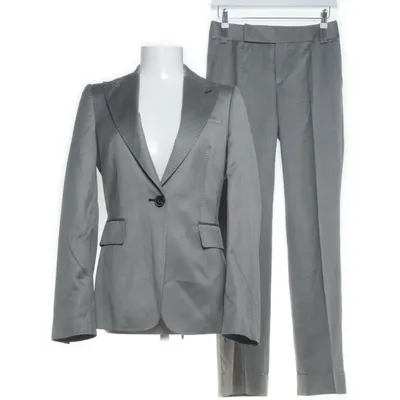 Kostym (Grå) från Zara Woman Silke, Ull