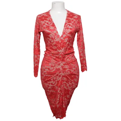 Cocktailjurk (Rood, Beige) van Honor Gold Elastaan, Polyamide, Polyester, Viscose