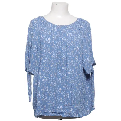 Top (Blå, Hvid) fra Åshild Viscose