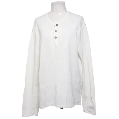 Henley shirt (Wit) van The Earth Collection Katoen