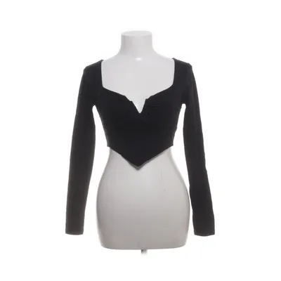 Crop top (Zwart) van Urban Outfitters Katoen, Elastaan