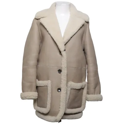 Shearling Jacke (Beige) von Maje