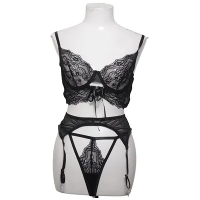 Underklädesset (Svart) från Romwe Elastan, Polyester