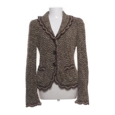 Cardigan (Brown, Green) from Rena Lange Cupro, Polyamide, Wool