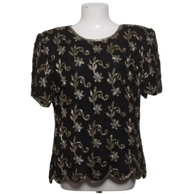 Haut (Noir, Or) de Sténay Polyester, Soie