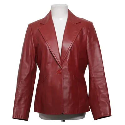 Leren blazer (Rood) van CKN of Scandinavia Leer, Polyester
