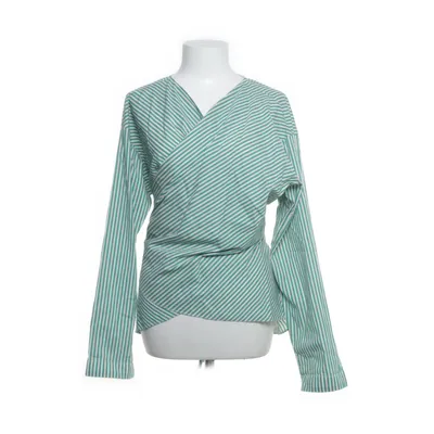 Wikkelblouse (Groen, Wit) van Noa Noa Katoen, Elastaan, Polyamide, Polyester