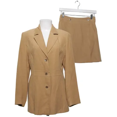 Jakkesæt med nederdel (Beige) fra PTA Acetat, Polyester, Viscose