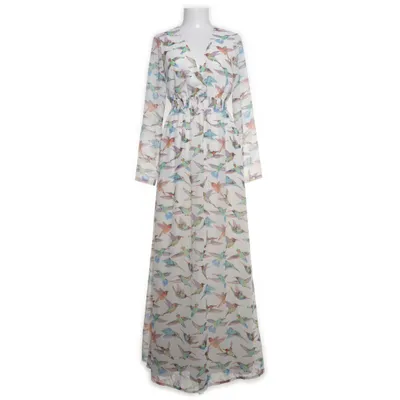 Maxi dress (White, Multicolored) from Dry Lake Polyester
