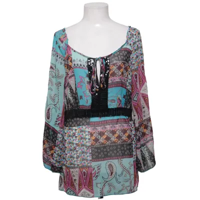 Bluse (Blau, Pink, Mehrfarbig) von New Woman Seide