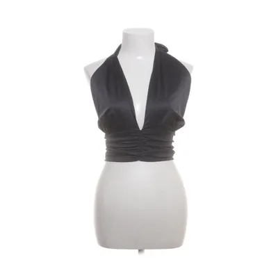 Halterneck top (Sort) fra Gina Tricot Elastan, Polyester