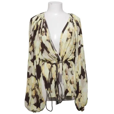 Bluse (Gul, Brun, Flerfarvet) fra Rodebjer Silke, Viscose