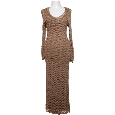 Maxi dress (Brown) from Whistles Elastane, Viscose