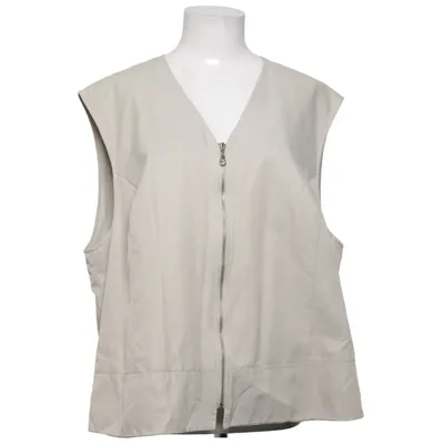 Outer vest (Beige) from Samoon Cotton, Polyamide, Polyester