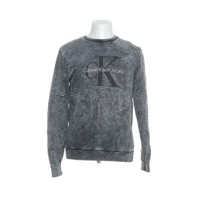 Collegetröja (Grå) från Calvin Klein Jeans Bomull, Elastan, Skinnimitation