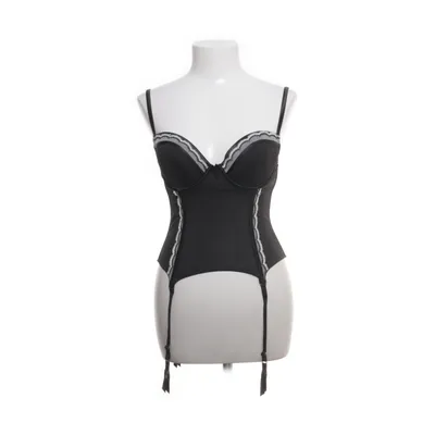 Korset (Zwart, Wit) van Dessous Chéri Elastaan, Polyamide