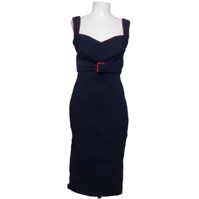 Robe (Bleu) de Pinup Couture Coton, Polyester