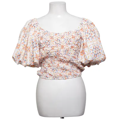 Crop top (Vit, Flerfärgad) från Dolan Bomull, Elastan, Polyester