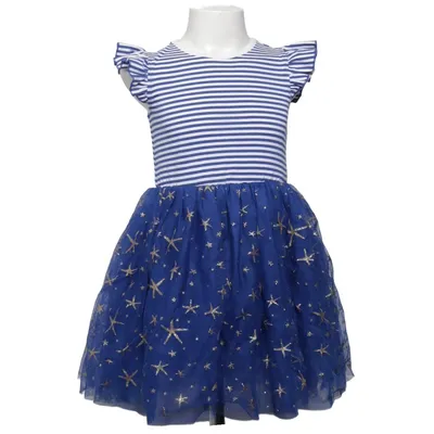 Klänning (Blå, Vit, Flerfärgad) från Sunny Fashion Bomull