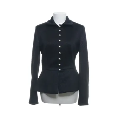 Blazer (Zwart) van Giorgio Armani Acetaat, Angora, Elastaan, Konijnenbont, Polyamide, Zijde, Wol, Viscose