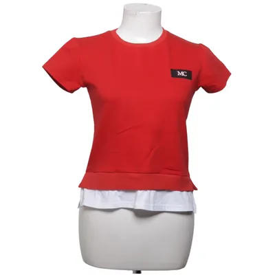 T-shirt (Red, White) from Adrom Cotton, Elastane, Polyester