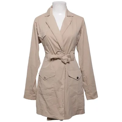 Trench-coat (Beige) de Hannalicious x NA-KD Coton, Élasthane, Polyester