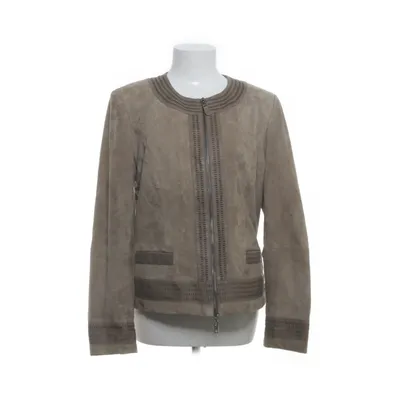 Läderjacka (Brun) från THOM Polyester, Skinn