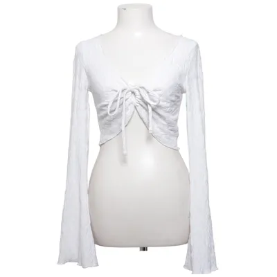 Crop top (Hvid) fra Junkyard Elastan, Polyester, Viscose