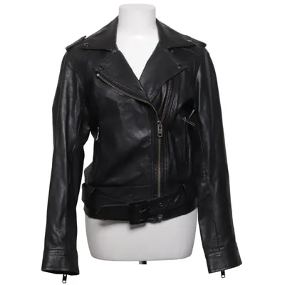 Biker jacket (Black) from Staff Leather, Polyester