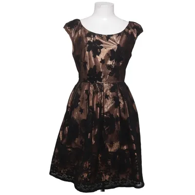 Cocktailkleid (Schwarz, Gold) von Pernilla Wahlgren Acetat, Polyester
