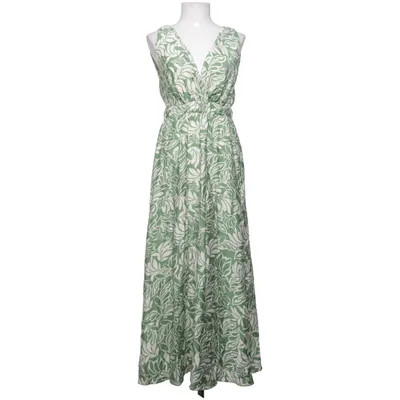 Maxi dress (Green, White) from Lilie Rose Cotton, Linen