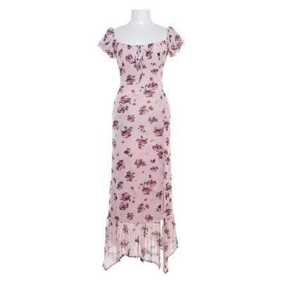 Robe longue (Rose, Multicolore) de Bershka Polyester