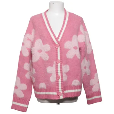 Cardigan (Rose, Blanc) de FB Sister Knitwear Acrylique, Polyamide