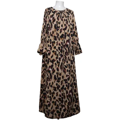 Långklänning (Beige, Svart, Brun) från Amin Bomull, Polyester