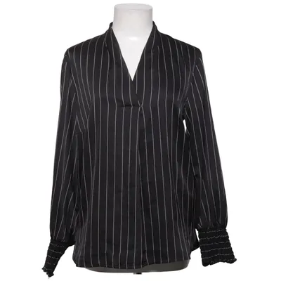 Blouse (Black, White) from One Two & Luxzuz Elastane, Polyester, Viscose
