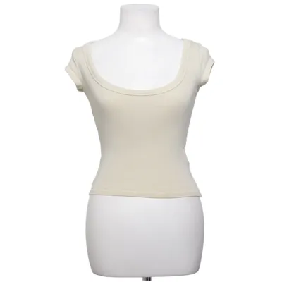T-shirt (Beige) from Zara Cotton, Elastane
